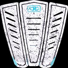 O&E KANOA SIGNATURE 3pc TAIL PAD  WHITE/BLU