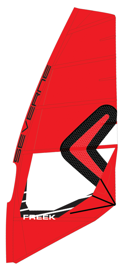 2023 Severne Freek Windsurf Sail Red