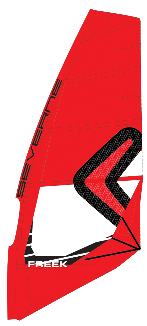 2023 Severne Freek Windsurf Sail Red